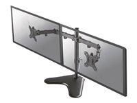 NEOMOUNTS D550DDBLACK Monitor Dual-DeskStand mount 10-32inch 2x8kg Full motion Tilt Swivel Pivot bacck