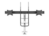 NEOMOUNTS Select Desk Mount Double Display Crossbar Topfix Clamp and Grommet