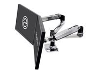 ERGOTRON LX Dual Side-by-Side Arm silver polished aluminium