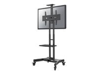 NEOMOUNTS Monitor/TV Mobile Floorstand 32inch-75inch 45kg VESA600x400 Height Adjust 103-153cm public LFD Trolley black