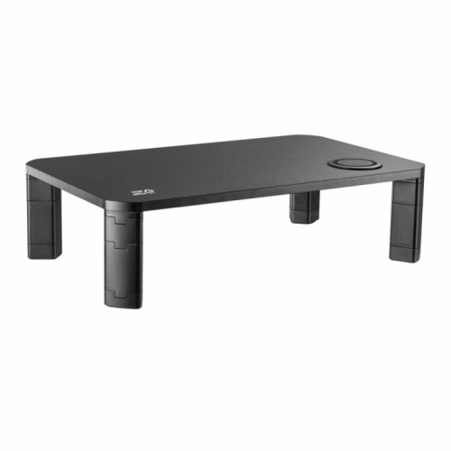 Maclean Monitor stand with QI Ergo Office ER-415