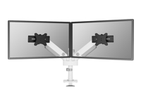 NEOMOUNTS Next One SL Desk Mount double display sliding VESA topfix clamp/grommet white