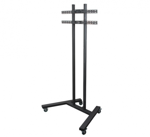 B-Tech Large Universal Flat Screen Trolley / Floor Stand (VESA 800 x 600) - 1.8m Ø50mm Poles