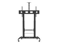 TECHLY Floor Stand Height Adjustable 2 Shelves LCD / LED 52-110inch