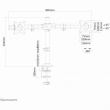 Neomounts FPMA-DCB100DBLACK Tischhalterung für zwei Flachbildschirme bis 27