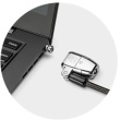 KENSINGTON ClickSafe 2.0 Universelles 3-in-1 Laptopschloss T-Bar Nano & Wedge-Shaped