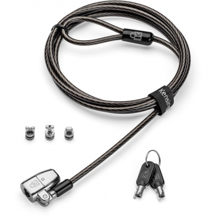 KENSINGTON ClickSafe 2.0 Universelles 3-in-1 Laptopschloss T-Bar Nano & Wedge-Shaped