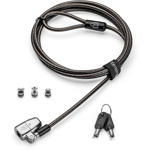 KENSINGTON ClickSafe 2.0 Universelles 3-in-1 Laptopschloss T-Bar Nano & Wedge-Shaped