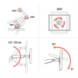 Ergotron LX Arm Wandmontage -61cm
