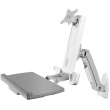 Sit-Stand-Workstation mit Wandhalterung für einen Monitor bis zu 24