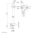 Full-Motion Tischhalterung für 10-32