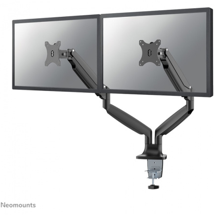 Neomounts NM-D750DBLACK bewegliche Tischhalterung für zwei Flachbildschirme bis 32