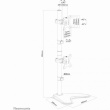 Neomounts FPMA-D550DDVBLACK Tischhalterung für zwei Flachbildschirme bis 32