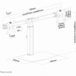 Neomounts FPMA-D865DBLACK Tischhalterung für zwei Flachbildschirme bis 27
