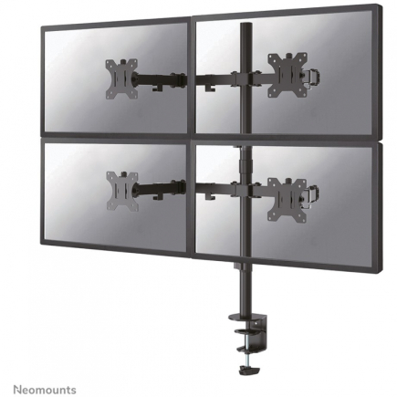 Neomounts FPMA-D550D4BLACK bewegliche Tischhalterung für 4 Bildschirme 13