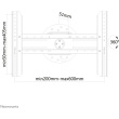 Wandhalterung. 360° drehbar. für Fernseher bis 75
