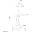Neomounts FPMA-MOBILE1700 mobiler Arbeitsplatz für PC. Flachbildschirm (max. 32