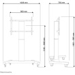 NEOMOUNTS TV/Monitor Mobiler Elektrischer FloorStand Rollwagen 106-254cm 42-100Zoll max 130kg VESA bis800x600 Hhe 120-17