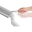 Neomounts DS70PLUS-450WH1 vollbewegliche Tischhalterung für 17-49
