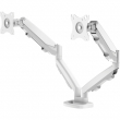Fellowes EPPA Monitorarm doppelt Weiss
