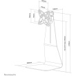 NEOMOUNTS FPMA-D800 Desk Mount Stand Flatscreen 25.4-68.58cm 10-27Zoll 10kg VESA 75x75/100x100mm dreh-kipp-schwenkbar 2 p