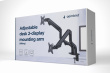 Gembird MA-DA2-02 Adjustable desk 2-display mounting arm (tilting), 17”-32”, up to 8 kg