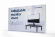Gembird MS-TABLE-01 monitor mount / stand Black Desk