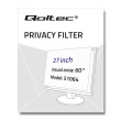 Qoltec Privacy filter RODO | 27 inches | 16:9