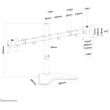 Neomounts FPMA-D550DDBLACK Tischhalterung für zwei Flachbildschirme bis 32