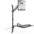 Digitus DA-90372 Flexibler Steh-/ Sitz-Arbeitsplatz zur Wandmontage