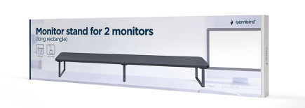 Gembird MS-TABLE2-01 monitor mount / stand Desk Черный
