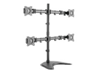 DIGITUS quad display stand desk for 4 TFT 68,5cm 27inch max. 8Kg VESA 75 x 75 und 100 x 100 mm Черный