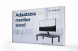 Gembird MS-TABLE-01 monitor mount / stand Черный Desk