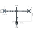 Techly ICA-LCD 382-D monitor mount / stand 68.6 cm (27