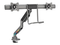 KENSINGTON SmartFit dual monitor arm with crossbar and handle