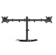 Gembird MS-D2ST-02 Monitor desk stand (rotate, tilt, swivel), 13”-32”, Black