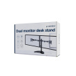 Gembird MS-D2ST-02 Monitor desk stand (rotate, tilt, swivel), 13”-32”, Black