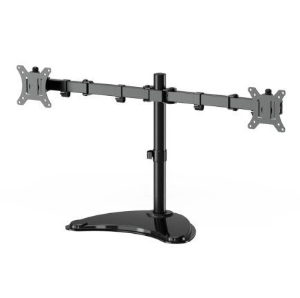 Gembird MS-D2ST-02 Monitor desk stand (rotate, tilt, swivel), 13”-32”, Black