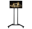 B-Tech Large Universal Flat Screen Trolley / Floor Stand (VESA 800 x 600) - 1.8m Ø50mm Poles