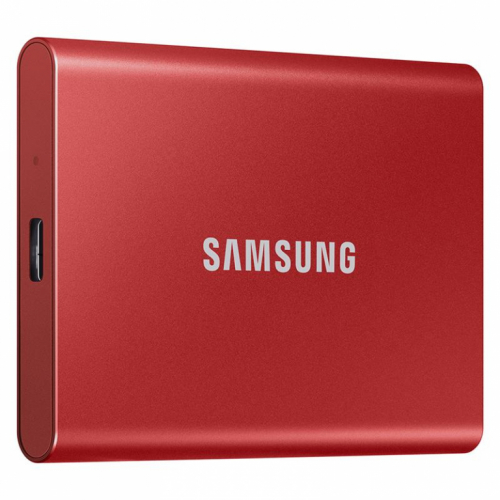 Samsung T7, 1 TB, USB 3.2, punane - Väline SSD / MU-PC1T0R/WW