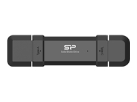 SILICON POWER DS72 500GB USB-A USB-C 1050/850 MB/s External SSD Black