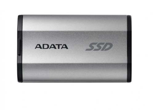 ADATA SD810 - SSD - 1 TB - external (portable) - USB 3.2 Gen 2 (USB-C connector) - silver grey 