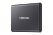 Samsung T7 MU-PC1T0T - SSD - encrypted - 1 TB - external (portable) - USB 3.2 Gen 2 (USB-C connector) - 256-bit AES - up to 1,050/1,000 MB/s - Grey - 3YW