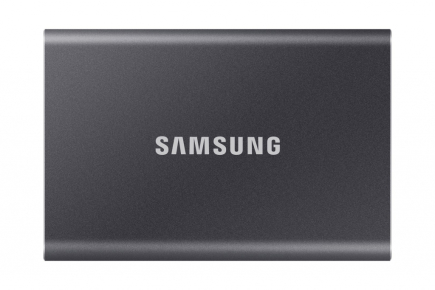 Samsung T7 MU-PC1T0T - SSD - encrypted - 1 TB - external (portable) - USB 3.2 Gen 2 (USB-C connector) - 256-bit AES - up to 1,050/1,000 MB/s - Grey - 3YW