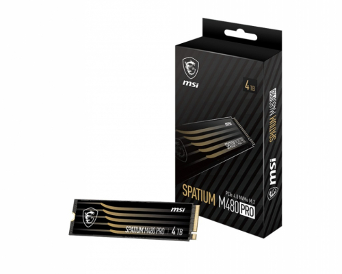 MSI SSD drive SPATIUM M480 PRO 1TB M.2 PCIe4 7400/6000MB/s