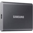 Samsung T7 MU-PC2T0T - SSD - encrypted - 2 TB - external (portable) - USB 3.2 Gen 2 (USB-C connector) - 256-bit AES - 1050/1000 MB/s - included USB Type C-to-C and Type C-to-A cables - 3Y - Iron Gray
