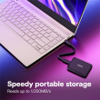 Crucial X9 - SSD - 2 TB - external (portable) - USB 3.2 Gen 2 (USB-C connector) - 1050MB/s - 5YW