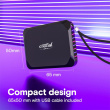 Crucial X9 - SSD - 2 TB - external (portable) - USB 3.2 Gen 2 (USB-C connector) - 1050MB/s - 5YW