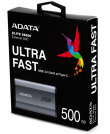 ADATA SE880 - SSD - 500 GB - external (portable) - USB 3.2 Gen 2x2 (USB-C connector) - titanium grey - Max Data Transfer Rate 2000 MB/s