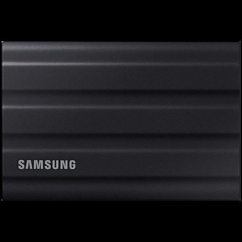 SAMSUNG T7 Shield Ext SSD 2000 GB USB-C black 1050/1000 MB/s 3 yrs, included USB Type C-to-C and Type C-to-A cables, Rugged storage featuring IP65 rated dust and water resistance and up to 3-meter drop resistant